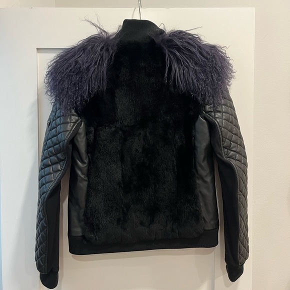 Real rabbit Fur BCBG jacket size S - Picture 8 of 14